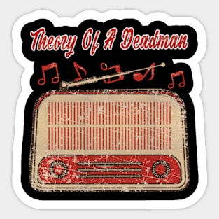 Retro Theory Of A Deadman Sticker